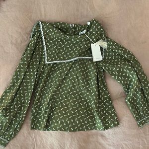 DÔEN's Renoir blouse in cypress calico